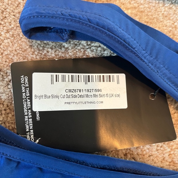 Brand new tags on PLT one shoulder bright blue skirt set - Picture 2 of 7